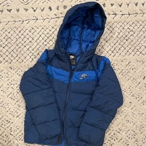 Boys Nike quilted color block puffer jacket